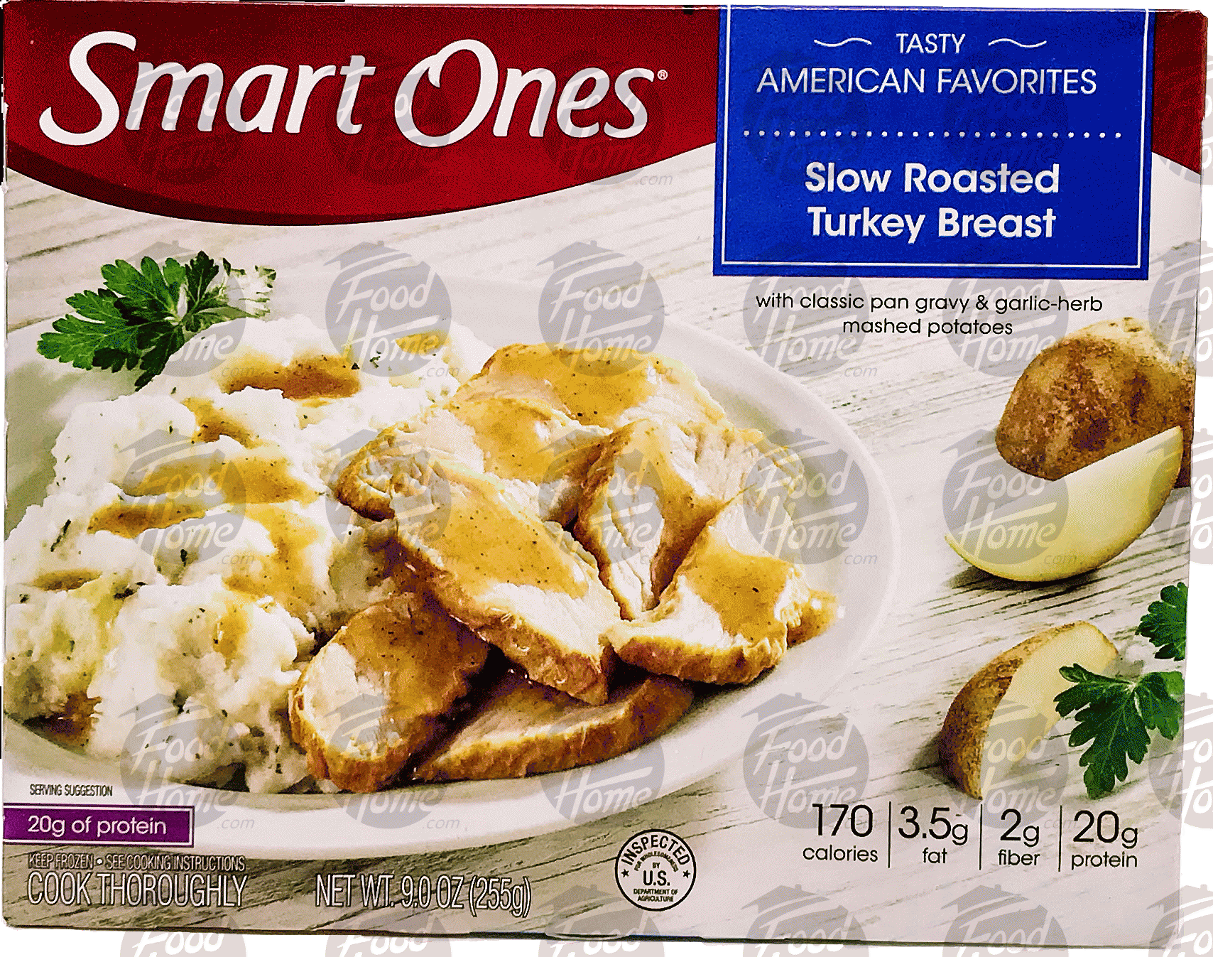 Weight Watchers Smart Ones slow roasted turkey breast with a classic pan gravy & garlic-herb mashed potatoes Full-Size Picture